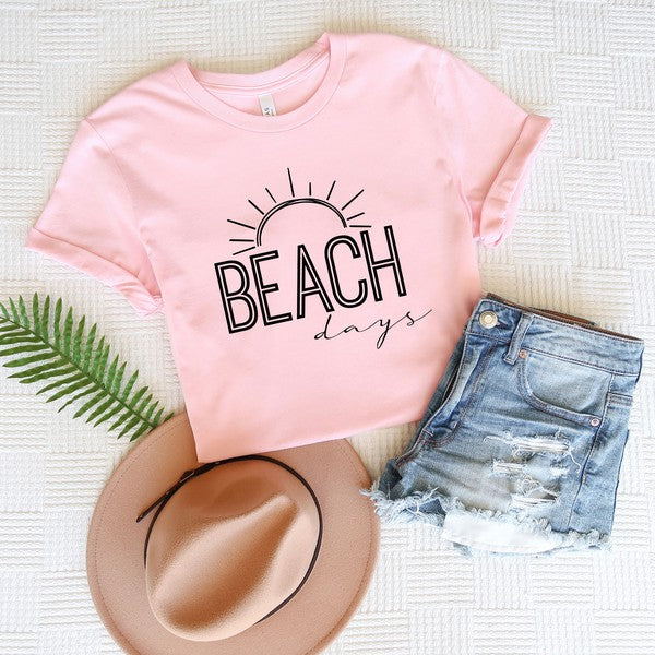 Beach Days Sun Short Sleeve Graphic Tee