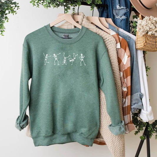 Dancing Skeleton Graphic Sweatshirt