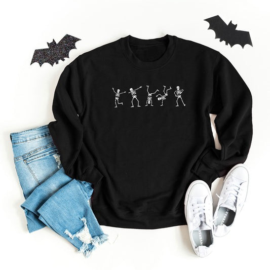 Dancing Skeleton Graphic Sweatshirt