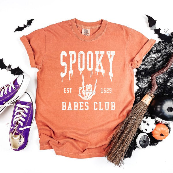 Spooky Babes Club Garment Dyed Tee