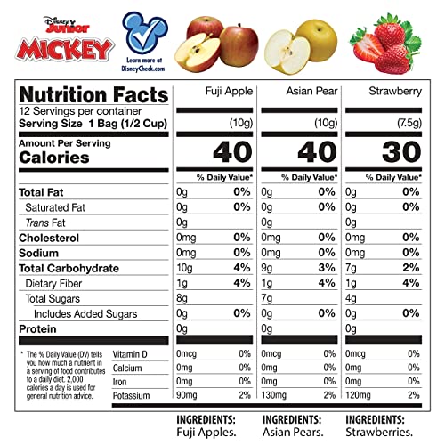 Brothers-ALL-Natural Fruit Crisps, Mickey Mouse Clubhouse Variety, 0.35 Ounce (Pack of 12)