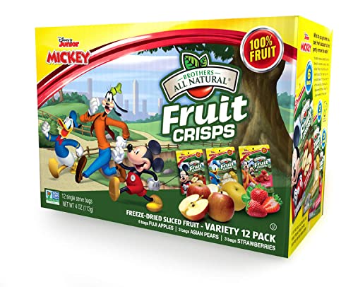 Brothers-ALL-Natural Fruit Crisps, Mickey Mouse Clubhouse Variety, 0.35 Ounce (Pack of 12)