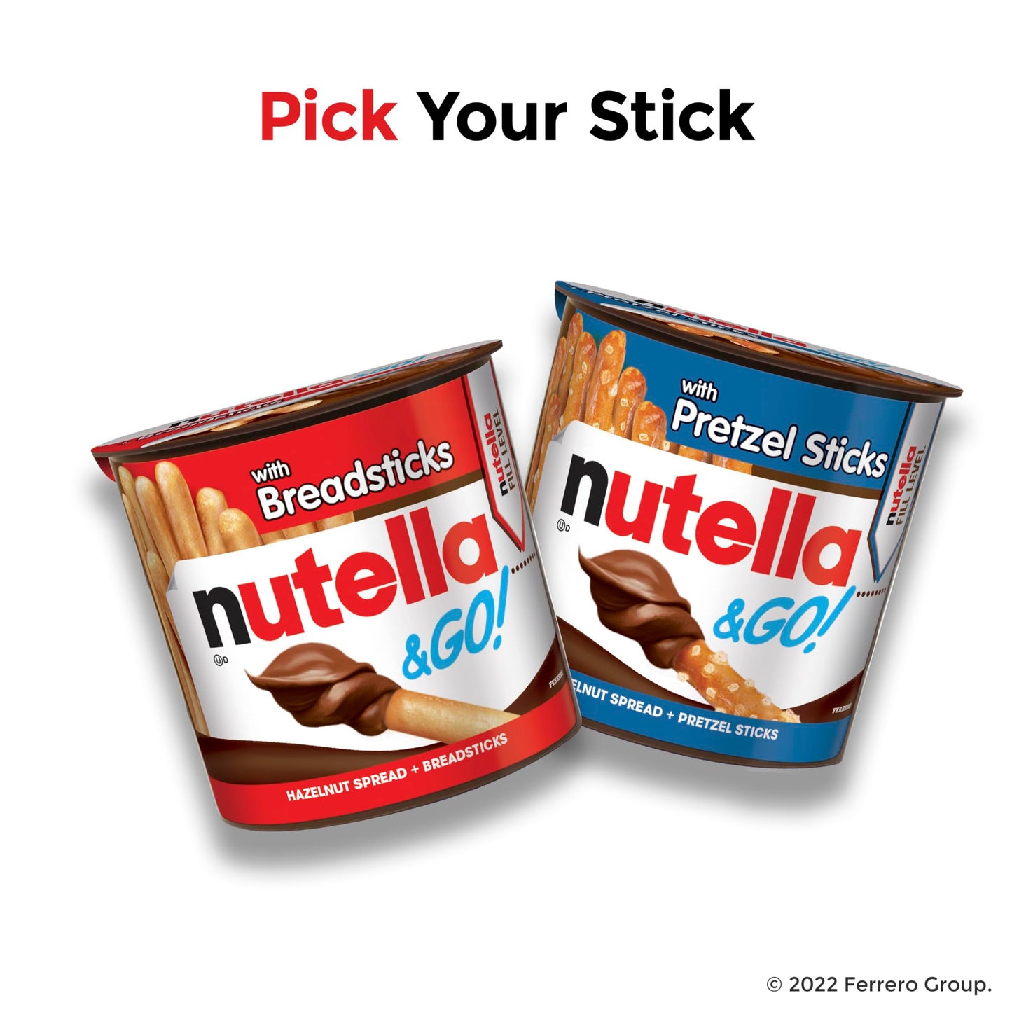 Nutella & GO! Bulk 24 Pack, Hazelnut and Cocoa Spread with Breadsticks, Snack Cups for Kids, 1.8 oz Each