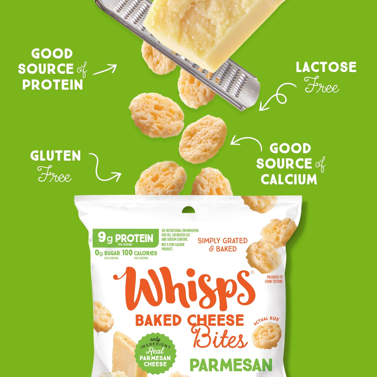 Whisps Cheese Crisps - Parmesan, Cheddar, Tangy Ranch & Nacho Cheese Snacks for Keto, 6-9g of Protein Per Bag, Low Carb, Gluten & Sugar Free, Great Tasting Healthy and All Natural Cheese Crisps - Variety, .63 Oz (Pack of 12)