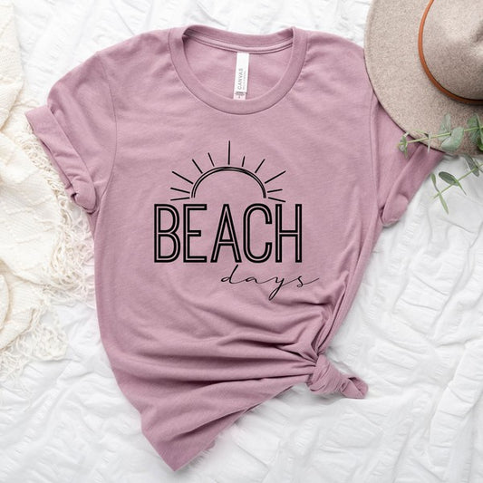 Beach Days Sun Short Sleeve Graphic Tee